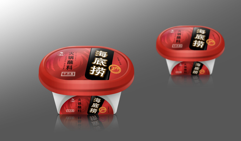 火锅蘸料食品包装袋设计