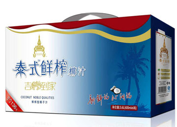 椰汁（饮料）食品包装袋包装盒设计