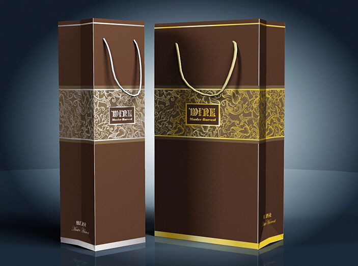 红酒手提袋设计