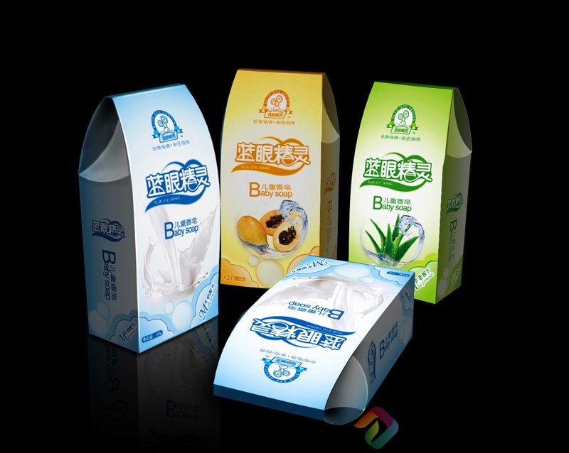 蓝精灵儿童香皂包装设计