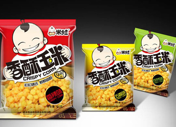 香酥玉米膨化食品包装设计