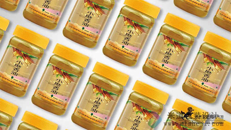 小磨香油标签 香油标签设计 郑州香油标签设计