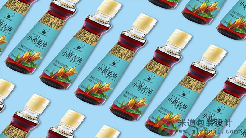 小磨香油标签 香油标签设计 郑州香油标签设计
