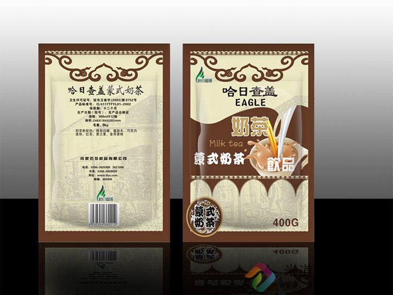 奶茶包装袋设计 包装袋 奶茶袋子